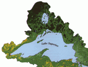 Image of Lake Superior basin area