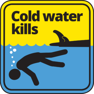Hypothermia safety messaging from the Paddle Safe Twin Ports website.