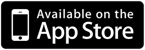 Button showing the outline of an Apple iPhone and text that reads Available on the App Store